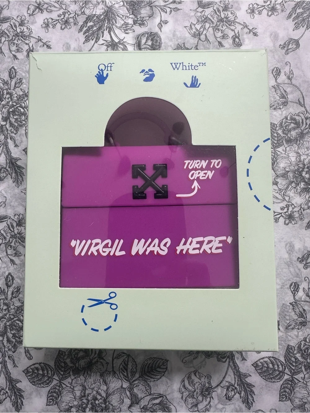 Off-White Purple Mini 'Virgil Was Here' Shoulder Bag
